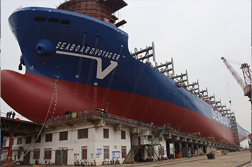Sanfu Launches First 3500 TEU Dual-Fuel Container Ship